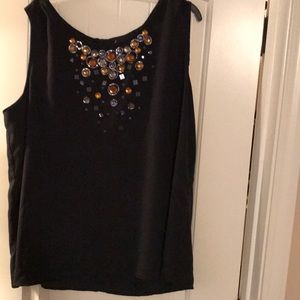 Lane Bryant dress tank with beading and sequins